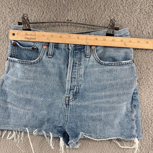 Madewell High-Rise Long Denim Shorts Size 26 - Picture 3 of 11